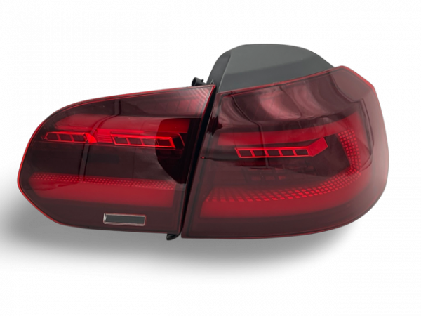 VOLL LED Upgrade Design Rückleuchten für VW Golf 6 (VI) 08-12 kirschrot